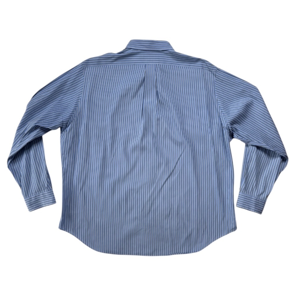 Ralph Lauren Business Mens Classic Fit Blue White Pinstripe Button Up 18 36/37 - Picture 4 of 9